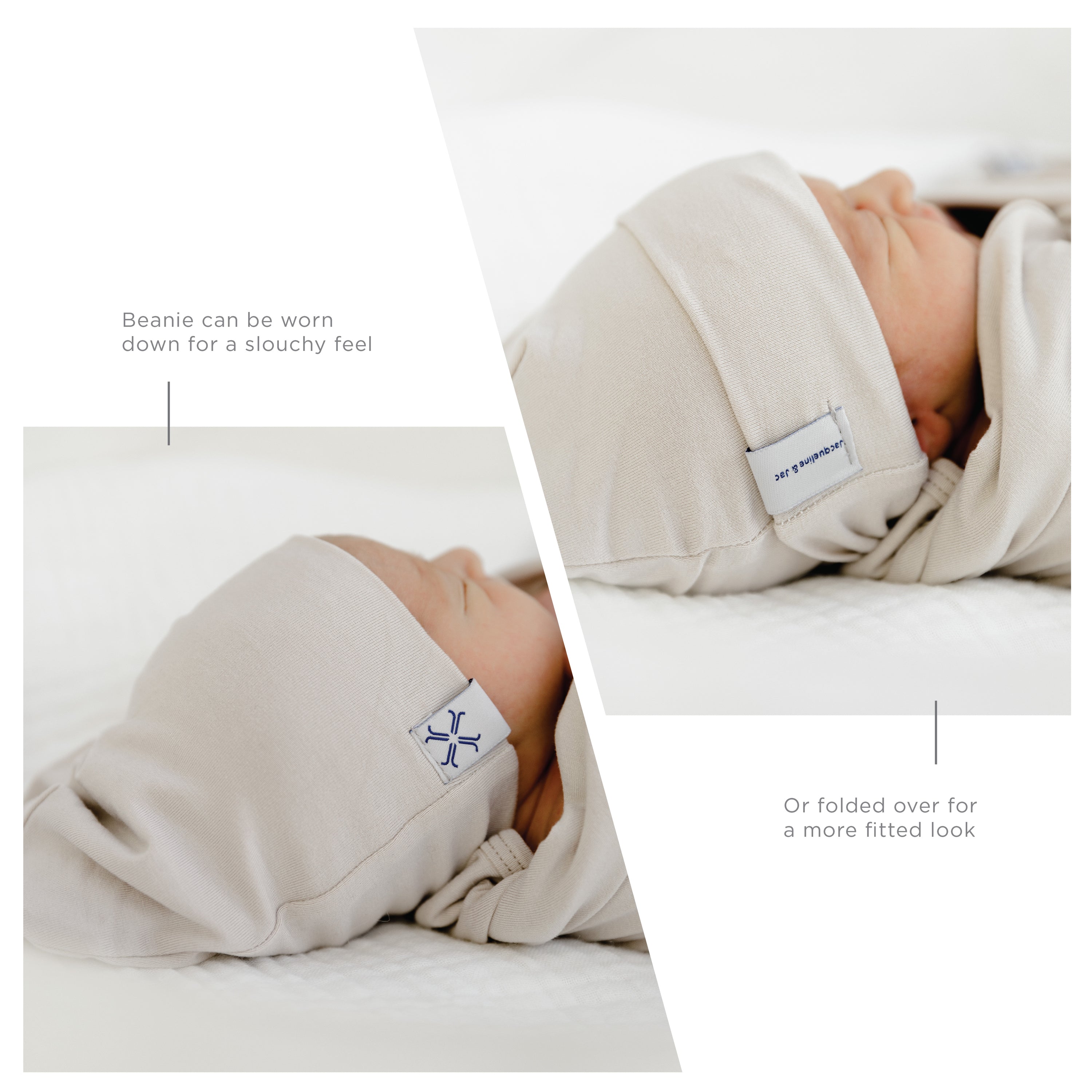 Jacqueline & Jac Sand Beanie & Blanket set